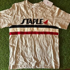 New Staple Pigeon Beige Manila STREET WEAR T-Shirt SZ Small NWT